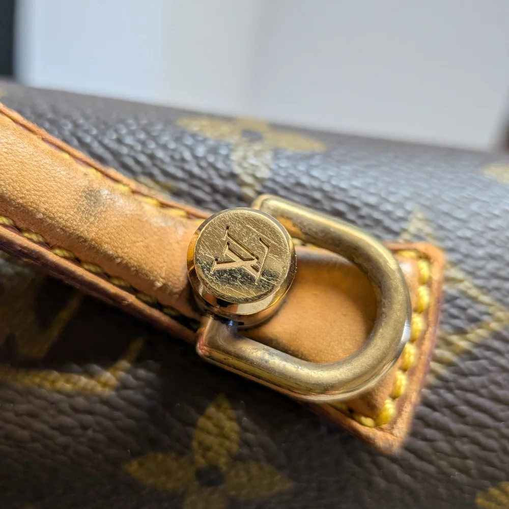 Louis Vuitton Monogram Canvas Satchel in Brown and Tan Leather Trim Gorgeous can - Picture 2 of 12